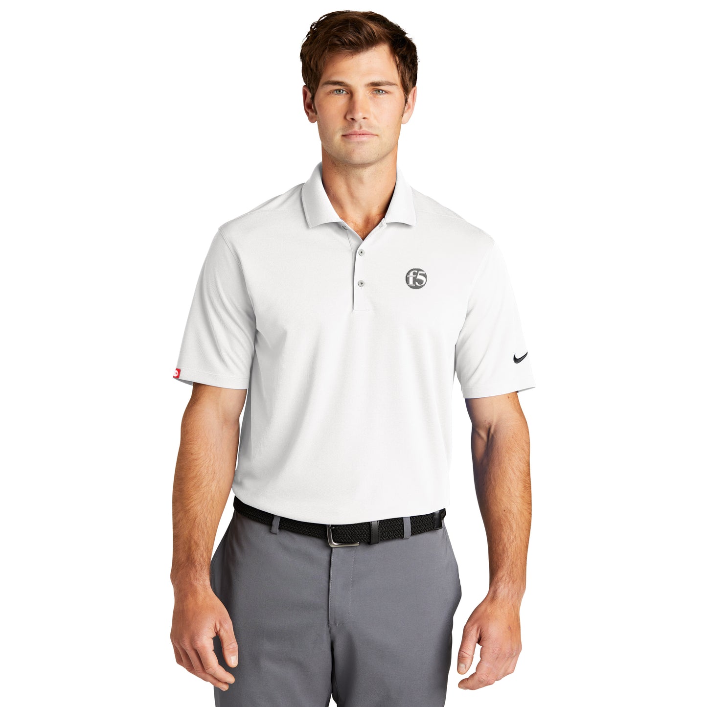 NIKE DRI-FIT MICRO PIQUE 2.0 POLO - WHITE
