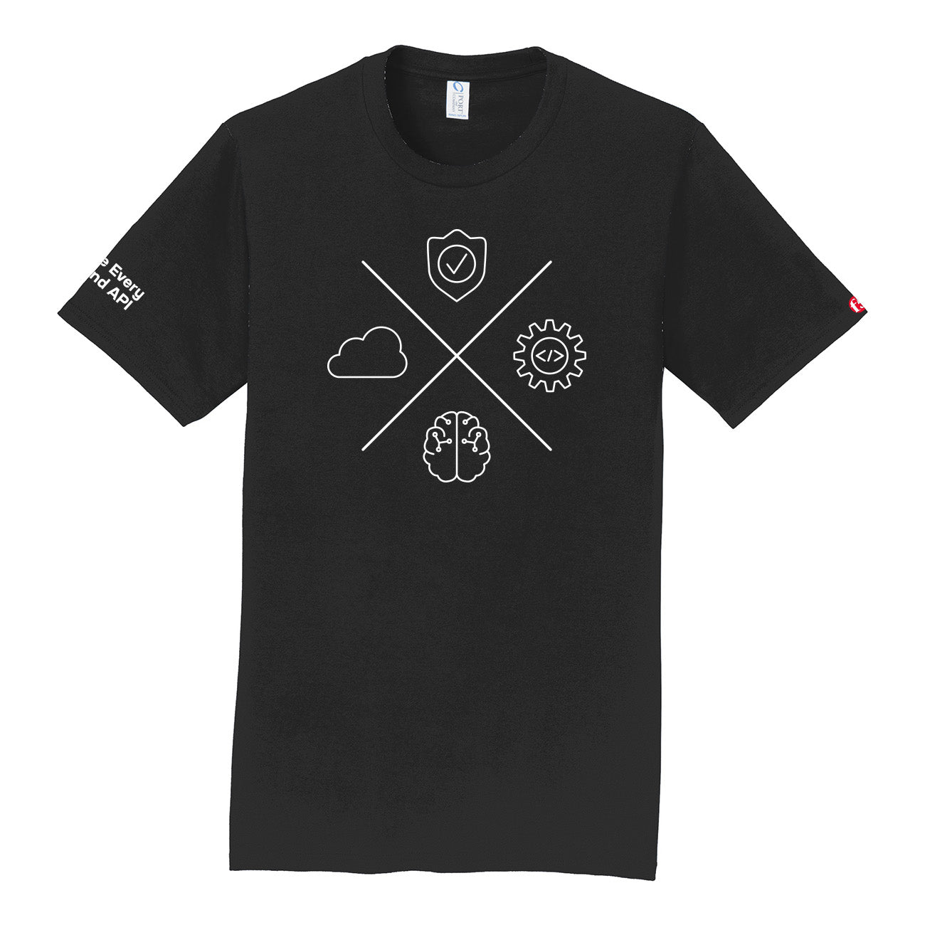 PORT & COMPANY FAN FAVORITE TEE - BLACK HAT T-SHIRT