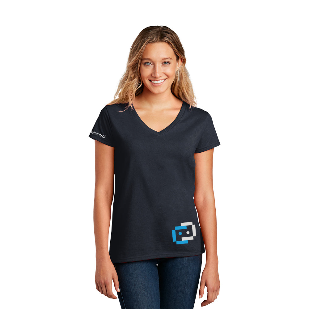 DEV CENTRAL V-NECK RETEE - NAVY - While Supplies Last