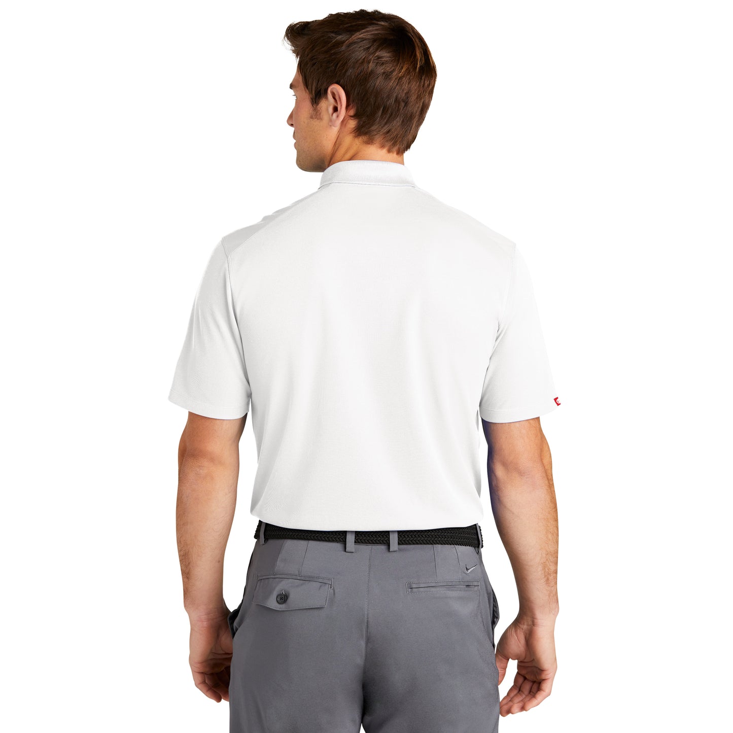 NIKE DRI-FIT MICRO PIQUE 2.0 POLO - WHITE